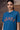 Retro Blue Cotton Jersey T-Shirt - Genes Online Store