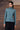 Retro Blue Micro-Dot High Neck Jersey Top - Genes Online Store