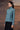 Retro Blue Micro-Dot High Neck Jersey Top - Genes Online Store