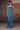 Retro Blue Satin Cowl Neck Dress - Genes Online Store