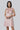 Rose pink A-line dress women India with floral embellishment detailing