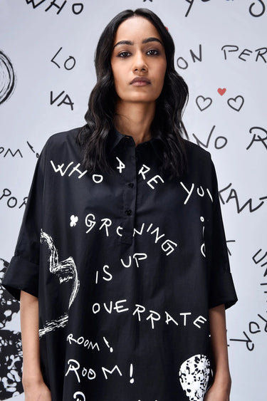 Scribble Shirt Set - Genes Online Store