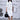 Scribble Text  Relax Fit Shirt Dress- White - Genes Online Store