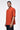 Seersucker Easy Fit Men's Half Sleeve Shirt-Coral Orange - Genes Lecoanet Hemant