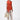 Seersucker Sleeveless Jacket With Tie-Up Waist-Coral Orange - Genes Lecoanet Hemant