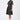Semi-Fit Shirt Dress with Back Cutout - Black - Genes Lecoanet Hemant