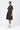 Semi-Fit Shirt Dress with Back Cutout - Black - Genes Lecoanet Hemant