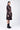 Semi-Fitted Linen Herringbone Coat with UV Flower Print - Genes Lecoanet Hemant