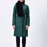 Semi-Fitted Trench Coat with Tie-Up Belt
