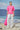 Sequin-Embroidered Elbow-Sleeve Top in Cotton Poplin – Barbie Pink - Product Image