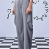 Side Pleat Relax Fit Trousers- Pearl Grey - Genes Online Store