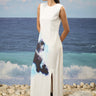 Premium viscose nylon dress for women showing breathable smooth fabric texture