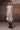 Sleeveless Warm Beige Poly Woollen Midi Dress - Genes Online Store