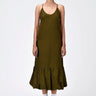 Slim Fit Dress with Strap Back-Khaki - Genes Lecoanet Hemant