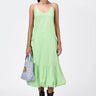 Slim Fit Dress with Strap Back-Mint Green - Genes Lecoanet Hemant