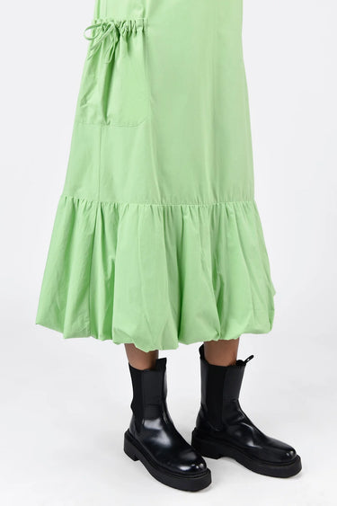 Slim Fit Dress with Strap Back-Mint Green - Genes Lecoanet Hemant