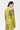 Slim Fit Linen Herringbone Jacket with Orchid Print Bright Olive