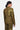 Slim Fit Linen Herringbone Jacket with Orchid Print Bright Olive