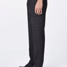 Slim Fit Poly Wool Trousers with Back Bone Pocket