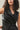 Slim Fit Sleeveless Top with Gather Detail-Black - Genes Lecoanet Hemant