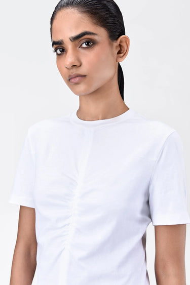 Slim Fit T-Shirt with Back Cut-Out Details - Genes Lecoanet Hemant