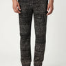 Slim Fit Trousers with All-Over Kantha Print - Genes Lecoanet Hemant