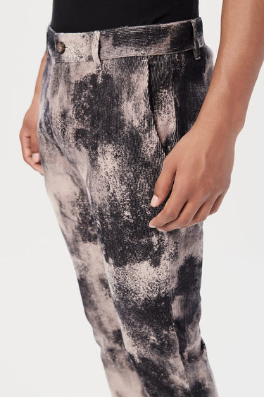 Slim Fit Trousers with Textured Print Throughout - Genes Lecoanet Hemant