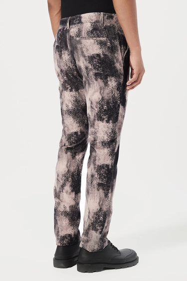 Slim Fit Trousers with Textured Print Throughout - Genes Lecoanet Hemant