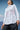 White shirt for women with smocked design and button-down detail
