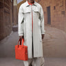 Soft Fern Green Cotton Twill Trench Coat - Genes Online Store