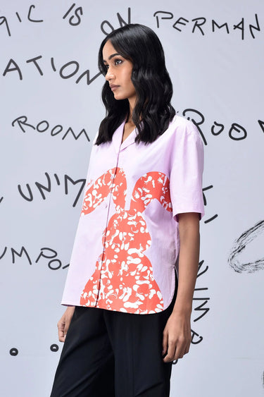 Solo Bunny Relax Fit Shirt- Smoothie Pink - Genes Online Store
