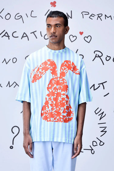 Solo Bunny T-shirt- Blue - Genes Online Store