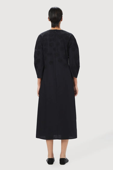 Straight Fit Dress with Rounded Sleeves - Genes Lecoanet Hemant