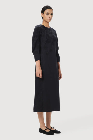 Straight Fit Dress with Rounded Sleeves - Genes Lecoanet Hemant