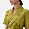 Straight Fit Dress With Tie-Up Waist - Genes Lecoanet Hemant