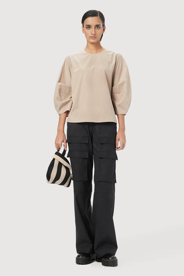 Straight Fit Round Neck Tops - Genes Lecoanet Hemant