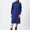 Straight Fit Shirt Dress with Heritage Embroidery - Navy Blue - Genes Lecoanet Hemant