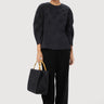 Straight Fit Top with Soft Rounded Sleeves - Genes Lecoanet Hemant