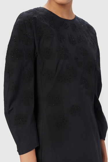 Straight Fit Top with Soft Rounded Sleeves - Genes Lecoanet Hemant
