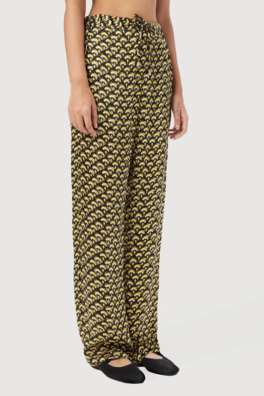Straight Fit Trousers Featuring All-Over Scallops Print - Genes Lecoanet Hemant