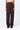 Straight Fit Trousers with Elasticated Back Waistband - Chocolate Brown - Genes Lecoanet Hemant