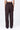 Straight Fit Trousers with Elasticated Back Waistband - Chocolate Brown - Genes Lecoanet Hemant