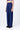 Straight Fit Trousers with Elasticated Back Waistband - Navy Blue - Genes Lecoanet Hemant