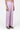 Straight Fit Viscose Satin Trousers with Elastic Waist and Drawstrings