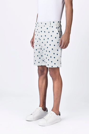 Stripe Cotton Twill Shorts - Genes Lecoanet Hemant