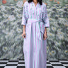 Stripe Kaftaan - Pink Green - Genes Online Store