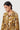 Structured Pleated Shoulder A-Line Jacket -Ochre