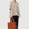 Stylish Oversized Button-Down Shirt with All-Over Fish Print - Genes Lecoanet Hemant