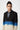 Stylish Two-Button Jacket with Scalloped Printed Lining - Blue - Genes Lecoanet Hemant