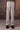Beige tailored poly wool trousers for men with structured slim fit